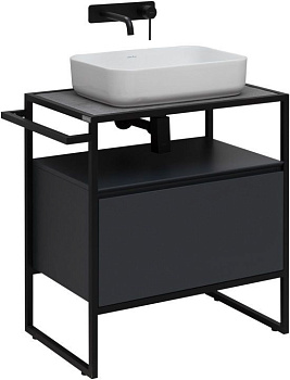 Тумба под раковину Allen Brau Priority 1.31001.AM 70х45х75 напольная цвет черный