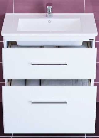 Тумба под раковину СанТа Вегас 226030 70х50 напольная цвет белый