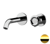 Смеситель для раковины Remer Element ET15PDO встраиваемый в стену золото