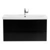 Тумба под раковину BelBagno Marino-Cer MARINO-CER-900-2C-SO-NL-P 90х40 подвесная цвет черный