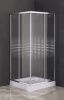 Душевой уголок Parly ZQ8111 80х80 стекло с рисунком профиль хром с поддоном