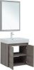 Комплект мебели: тумба с раковиной + зеркало Aquanet Nova Lite 00302533 60х50 напольный цвет коричневый