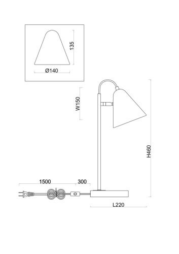Светильник настольный Freya Falke Market FR8001TL-01WG - фото 2