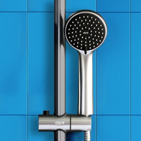 Душевая стойка Dorff Logic D0703000SS настенная цвет нержавеющая сталь
