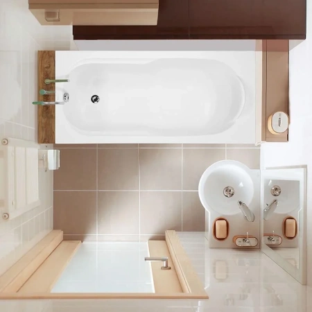 Ванна акриловая Vagnerplast Nymfa VPBA157NYM2E-04 150х70 пристенная прямоугольная без каркаса