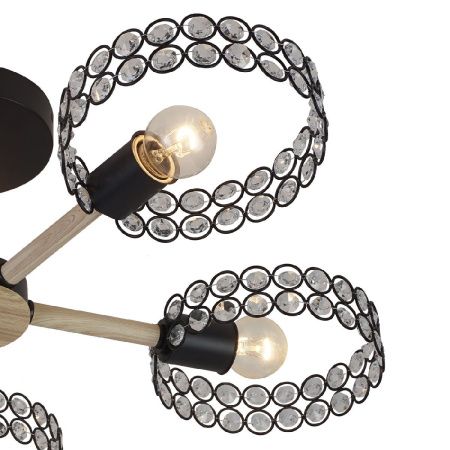 Люстра на штанге Escada Banjo (БанДжо) 679/5P Black