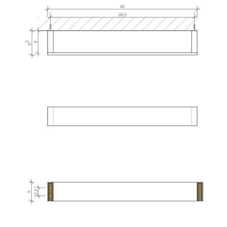 Полотенцедержатель Decor Walther Brick 0590100