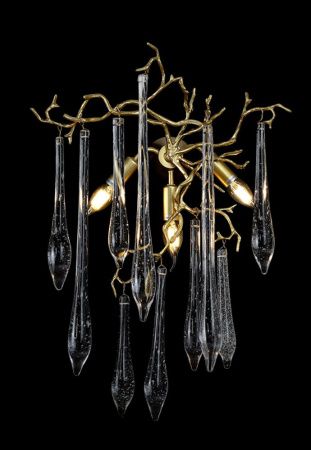 Бра Crystal Lux Reina (Реина) REINA AP3 GOLD PEARL