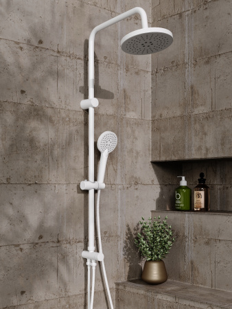 Душевая стойка Orange O-Shower OW02w настенная цвет белый