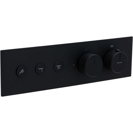 Смеситель для ванны с душем Allen Brau Liberty 5.33003-31 встраиваемый в стену черный с термостатом