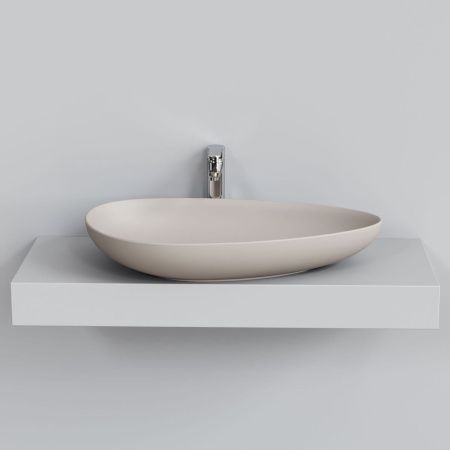 Раковина из сантехнического фарфора Ambassador Kingston 146T20401 60х40 накладная цвет бежевый без отверстий под смеситель