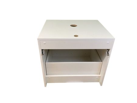 Тумба с раковиной Sintesi STL.W7013_SIN-LVB-APP-401 60х60 подвесная цвет белый