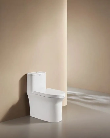 Унитаз напольный с бачком Arrow AB1802H белый без сиденья безободковый каскадный смыв