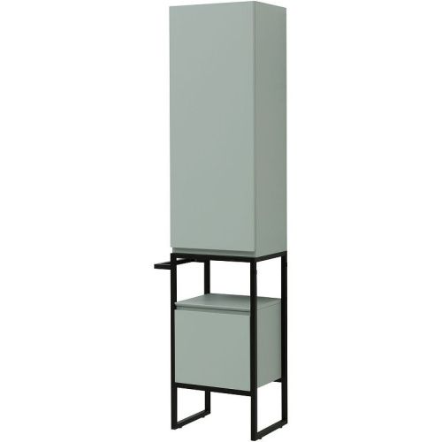 Шкаф-пенал Allen Brau Priority 1.31005.PWM 40х180 напольный цвет серый - фото 3