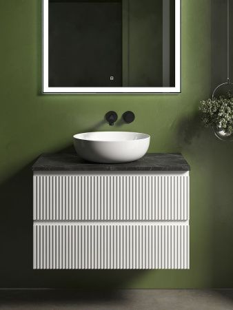 Тумба под раковину Sancos SNOB R SNR80W 80х40 подвесная цвет белый