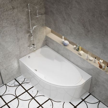 Ванна акриловая Тритон София Щ0000046115 170х95 пристенная асимметричная без каркаса