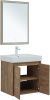 Комплект мебели: тумба с раковиной + зеркало Aquanet Nova Lite 00302534 60х50 напольный цвет коричневый