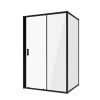 Душевой уголок Niagara Nova NG-82-12AB-A80B 120х80 стекло прозрачное профиль черный без поддона