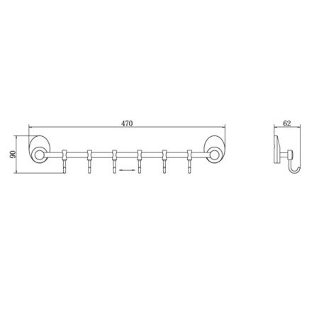 Крючок Fashun A1615-6