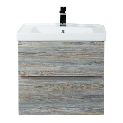 Тумба под раковину Art&Max TECHNO AM-Techno-600-2C-SO-LW635 57х46х50 подвесная цвет сосна - фото 2