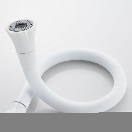 Смеситель для кухни Raffine F303C-1 на мойку белый