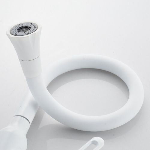 Смеситель для кухни Raffine F303C-1 на мойку белый - фото 5