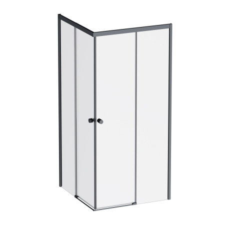 Душевой уголок Am.Pm X-joy W94G-403-9090-BТ1К 89х89 стекло прозрачное профиль черный матовый без поддона
