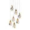 Светильник подвесной Delight Collection Crystal rock II (Црыстал роцк ИИ) 9701P/7R brass