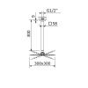 Верхний душ Cezares CZR CZR-B-TDDQ-30/30-01 30х35 хром