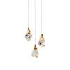 Светильник подвесной Delight Collection Crystal rock II (Црыстал роцк ИИ) 9701P/3R brass