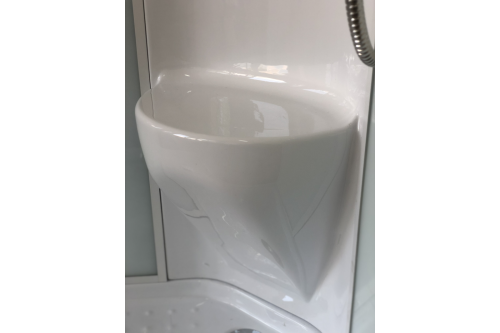 Душевая кабина Royal Bath НК RB100HK6-WT 100х100 четверть круга с крышей - фото 5