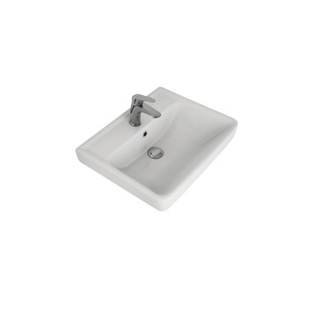 Раковина керамическая Dreja Q 195476 60х50 подвесная цвет белый 1 отверстие под смеситель