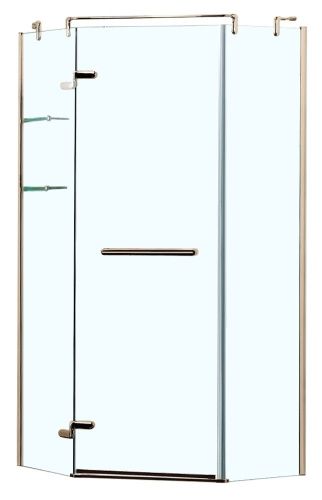 Душевой уголок Azario Montreal AZ-NWG3231 900 L GOLD 90х90 стекло прозрачное профиль золото без поддона