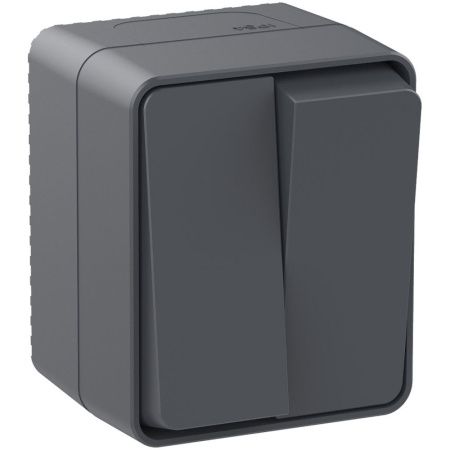 Выключатель 2-клавишный Systeme Electric AtlasDesign (АтласДесигн) ATN544051