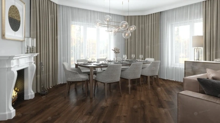 SPC ламинат Alpine Floor Real Wood ECO 2-2 MC Дуб Мокка толщина 0.6 см 43 класс 1220х183