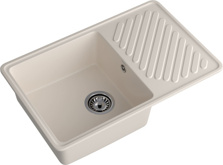 Кухонная мойка Granfest Quarz 52 белый 75х48 цвет белый поверхность матовая