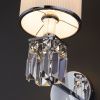 Бра Eurosvet Zaffiro (Заффиро) 10099/1 хром/прозрачный хрусталь Strotskis (новый абажур)