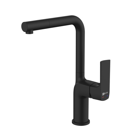 Смеситель для кухни LeMark Ursus LM7205BL на мойку черный