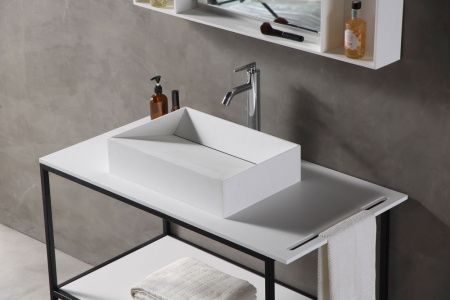 Консоль под раковину Abber AS2631 110х60 напольная цвет черный