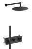 Душевая система AQG Urban Flow 19URFER23405 встраиваемая в стену цвет черный