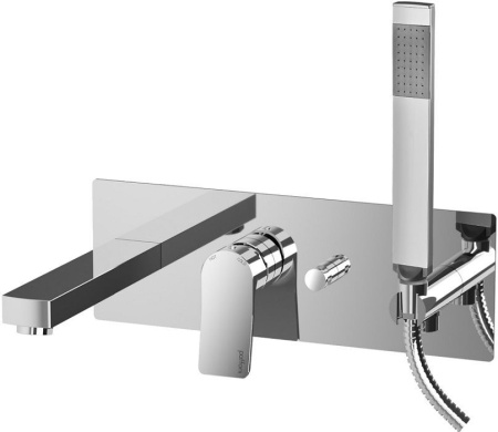 Смеситель для ванны с душем Paffoni Tilt TI001CR встраиваемый в стену/настенный хром