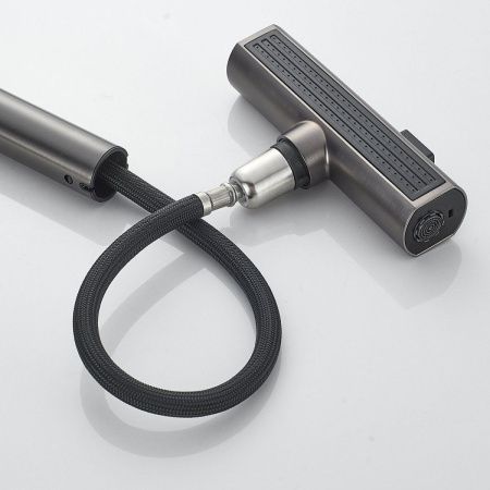 Смеситель для кухни Raffine F203T на мойку оружейная сталь