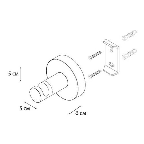 Крючок для ванной Fixsen Comfort gold FX-87005 - фото 2