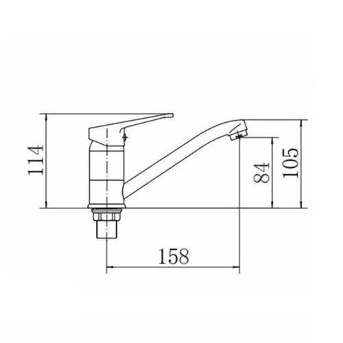 Смеситель для кухни Fashun A4513-2 на мойку хром - фото 3
