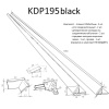 Бордюр для ванны и душевого поддона Altasan KDP KDP195black