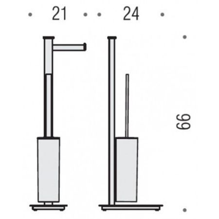 Стойка с аксессуарами для ванной Colombo Units B9107D.NM