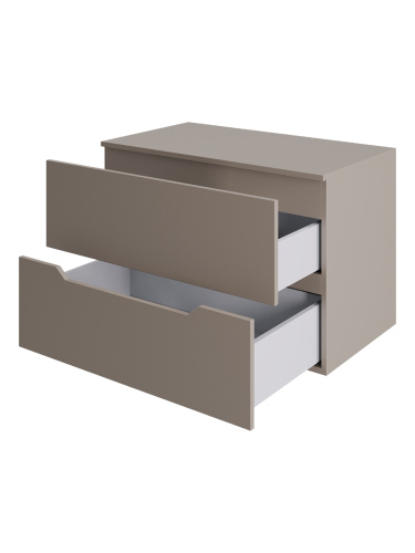 Тумба под раковину Orange Line Li-80TuLMDF 81х46х54 подвесная цвет бежевый - фото 4