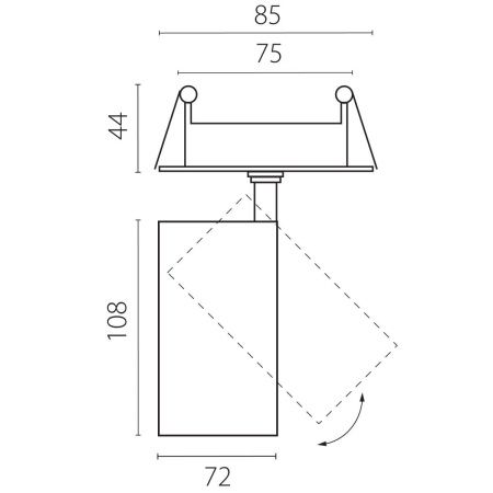Светильник встраиваемый Lightstar Alta Base (Алта Басе) A5246RS