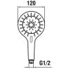 Душевая лейка Laufen Mytwin HF939029100000 цвет хром