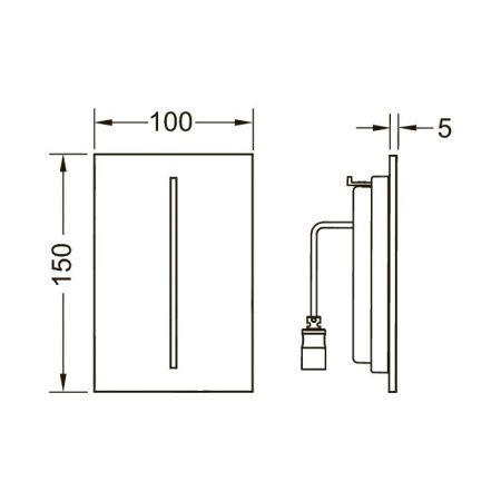 Лицевая панель Tece TECEfilo 9242076